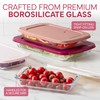 COOK WITH COLOR 8-Piece Deep Glass Baking Dish Set with