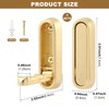 Foldable Wall Hooks, Gold, 5 Pack, Heavy Duty Coat and