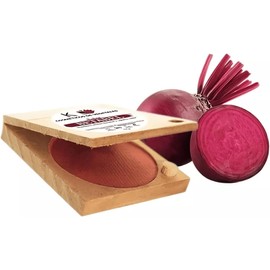 Rubor Natural de Betabel, Colorete en Polvo Orgánico, Maquillaje Vegetal con Antioxidantes