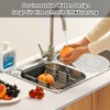 Sink Liner, Pack of 2 Round Sink Liners, White Rubber