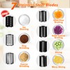 Anatole Electric Cheese Grater 7 Blades Ice Shaver Stainless Steel