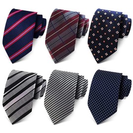 Mendence Necktie, Set of 6, Everyday Use, Business, Best Cost, Men's, Work, Everyday, Formal, Work, Graduations, Weddings, Brands, Choose from 10 Types, StyleG