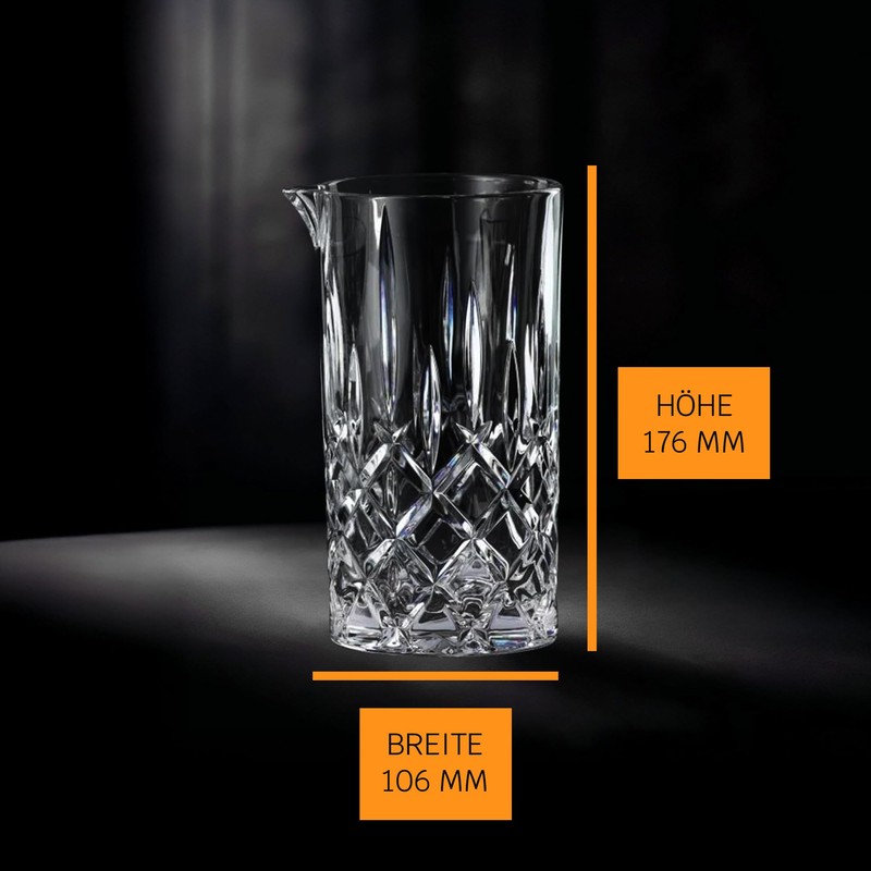Nachtmann Mixing Glass, Crystal Glass Mixer, Clear, Noblesse Collection, Perfect