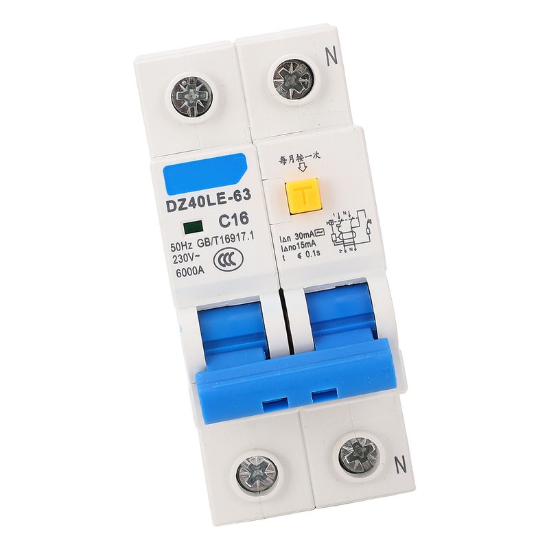 Miniature Circuit Breaker 1P Plus N Rail Mounting Double Handle