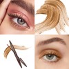 2PCS Smudge-Proof Waterproof Brown Mascara, Lengthening & Volumizing, Hypoallergenic, Fine
