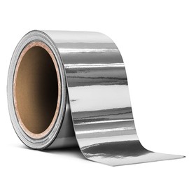 VViViD Gloss Silver Chrome Air-Release Vinyl Adhesive Tape Roll (2 Inch x 30ft)