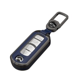 Mazda Key Case, TPU Buildable Key Case, Zinc Metal Key Bag, For Mazda 2, 3, 5, 6, 8, CX3, CX5, CX7, CX9, MX5, Speed3, Miata 3, 4, 5 Buttons, For Smart Keys, Lightweight, Shiny, Cover, Protects Keys,