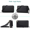 Peacocktion Crossbody Bags for Women Travel RFID Wristlet Wallets Vegan