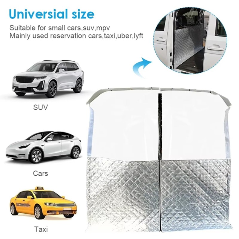 Car Divider Isolation Curtain Air-Conditioning Privacy Sun Protection and Heat