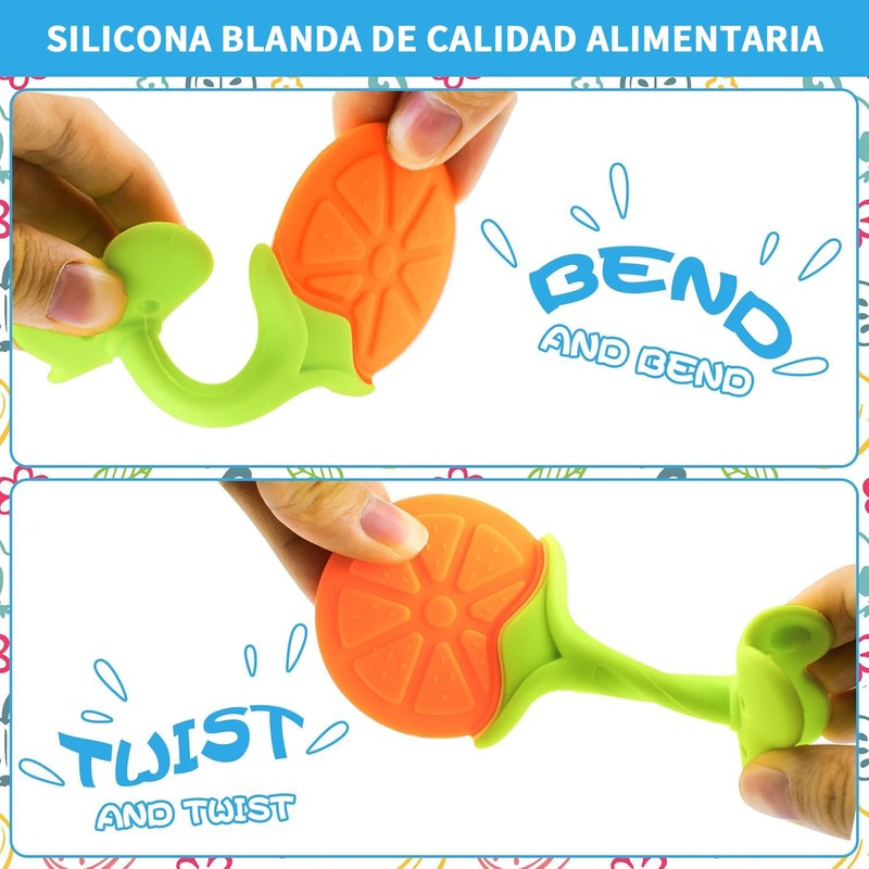 KOSMOX Mordedera para Bebe, Cosas para Bebes, Chupon para Fruta,