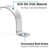 FamlTol 6 pcs 2-3/8" Conduit Clamp 304 SS Pipe Support