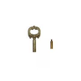 Creative Hobbies  Creative Hobbies Brass Finish Metal Socket Key Turn Knob with 1/2 Brass Extende