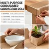 Tottist 17"x236" Single B Flute Corrugated Cardboard Roll, Brown