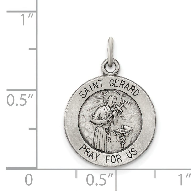Sterling Silver Saint Gerard Medal