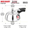 Hawkins 2 Litre Miss Mary Handi Pressure Cooker, Small Inner