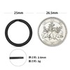 TI-MULTI (Ti) Titanium Black Key Holder Ring Lightweight Outer Diameter