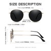 YWWPMDOF Round Sunglasses Women Men - Trendy Small Circle Polarized