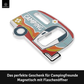 LANOLU Bottle Opener Magnet Camping, Camper Gifts, Motorhome Gift, Camping Gadgets Caravan, Magnetic Metal Bottle Opener