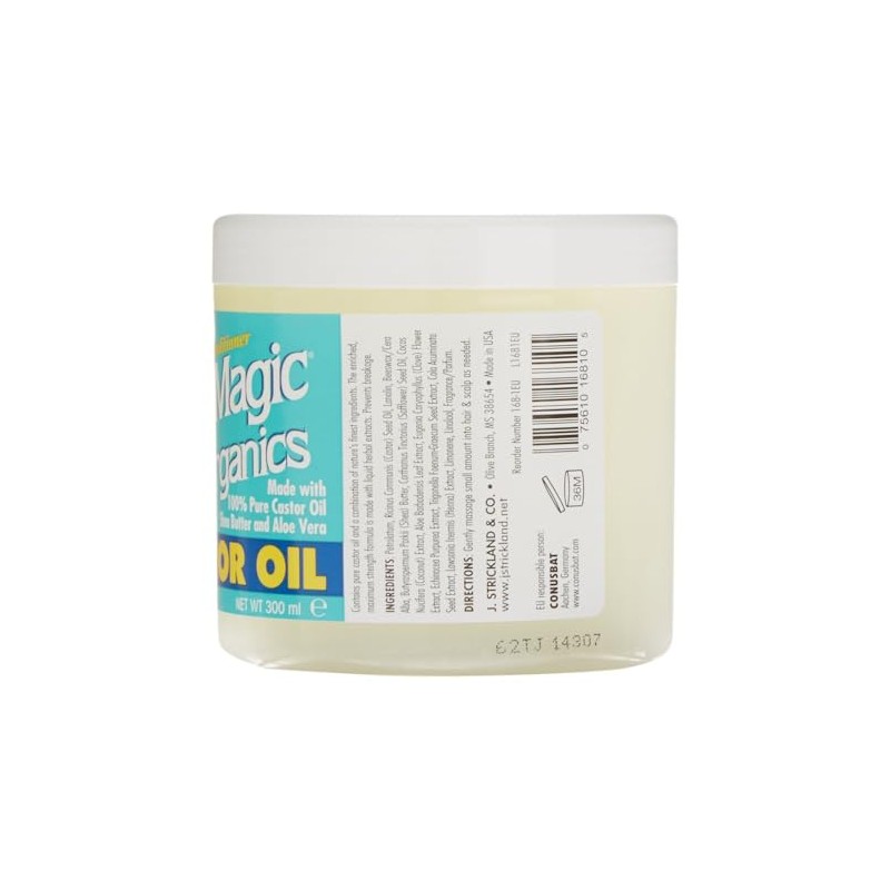 Blue Magic Originals Castor Oil 12 Ounce Jar (340g), 75610168105