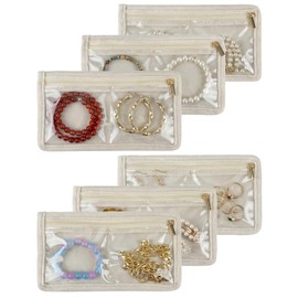 Travel Jewelry Organizer Pages – 24 Compartments for Rings & Earrings, Compact Jewelry Storage Folder for Travel