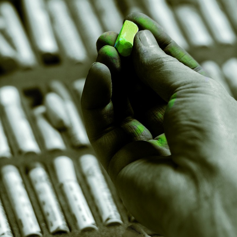 Rembrandt Soft Pastel - 627.3 Cinnabar Green Deep (Dark Shade)