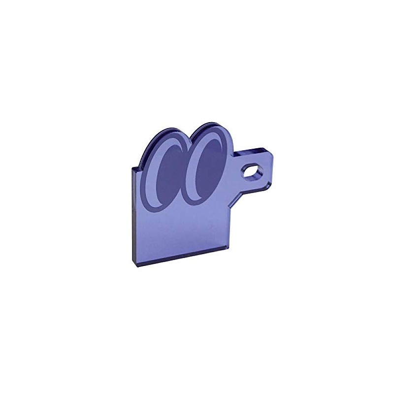 JILLS PRODUCTS EYES Acrylic Self Claim Sticker Plate Purple
