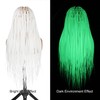 Orgwigs White Glow in the Dark Knotless Box Braided Wig