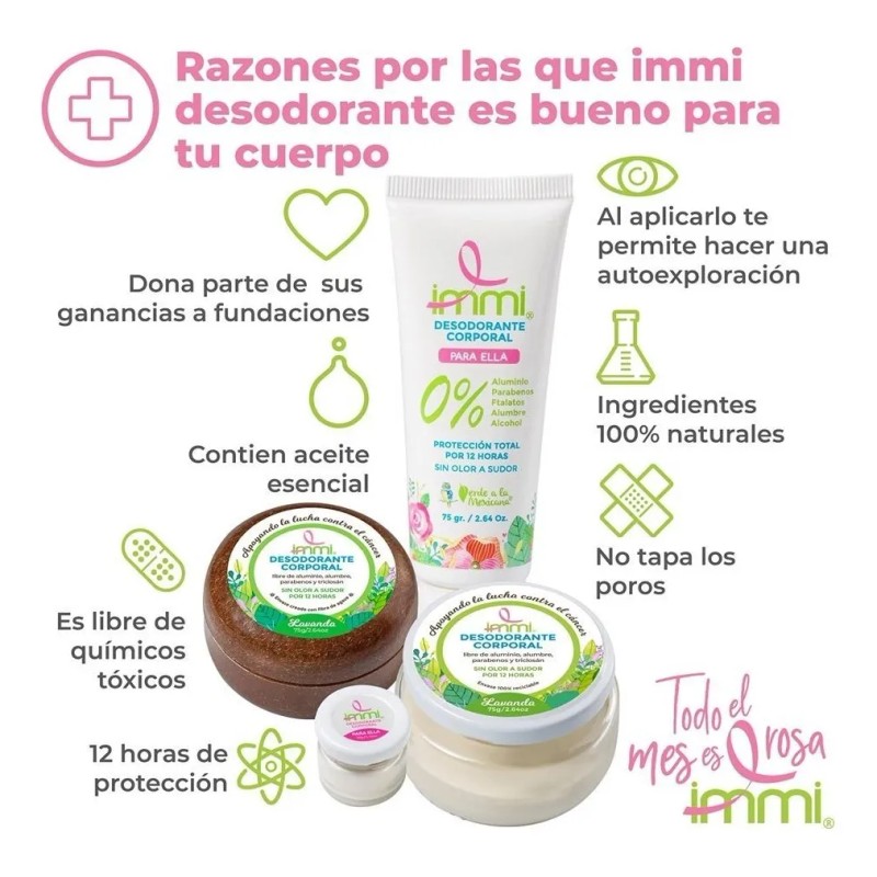 Desodorante Crema Immi Niaouli Sin Aluminio