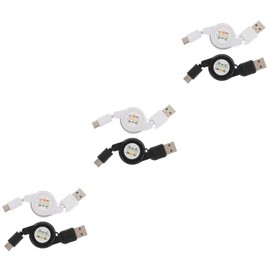 Gatuida 6pcs Flexible Type-c Charging Cables Retractable Data Lines for Type- Compatible Phones Tablets and More