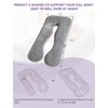 Meiz Pregnancy Pillow, U Shaped Pregnancy Body Pillow with Zipper