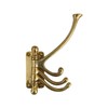 The King's Bay Three Arm Swivel Coat Hook in Polished
