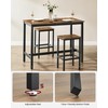 VASAGLE Bar Table Set, with 2 Bar Stools, Dining table