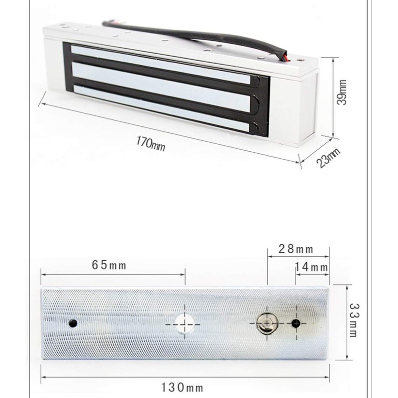 AUTENS Electric Magnetic Electromagnetic Door Lock 12V Fail-Safe NC Mode