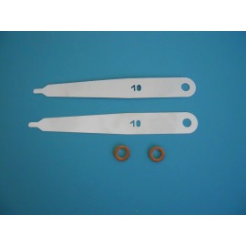 STIHL FEELER GAUGE ADJUSTMENT TOOL W/WASHERS  (2) TWO FOR 4 MIX VALVE OEM FS BR