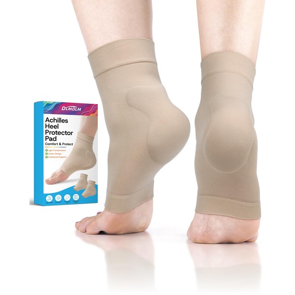 DLMDLM Achilles Tendonitis Heel Protector Socks,One Pair of Premium Padded