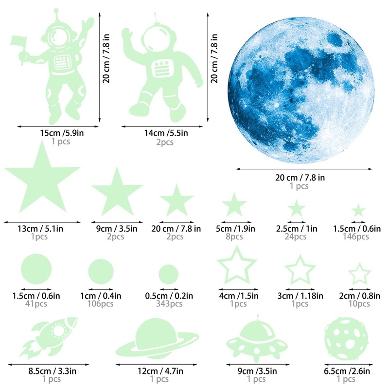 Glow in The Dark Stars Ceiling Stars Glow in The