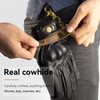 Leather Glove Holder Strap with Pure brass Clip Motorcycle Riding