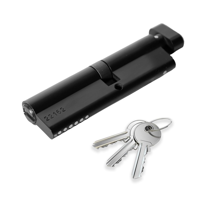 XFORT Matt Black Euro Cylinder Lock 50/40T (90mm), Door Barrel