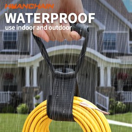 HUANCHAIN Extension Cord Holder Organizer(2 Pack), Extension Cord Hanger for Garage Organization and Storage, 14-Inch Heavy Duty Storage Strap for Extension Cord