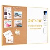 ARCOBIS Cork Board White Board Combo, 24 x 18 Inch
