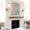 MhyTogn Natural Rattan Wall Sconce Set of 2, with Boho