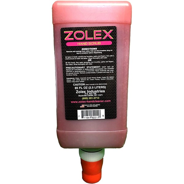 Zolex Cherry Pumice Hand Scrub for Hard Working Hands | Dispenser Available | Stain Remover for Heavy Duty Workers | Grease Remover for Mechanics - 2.5L (Pumice Hand Cleaner) (Cherry Hand Scrub)
