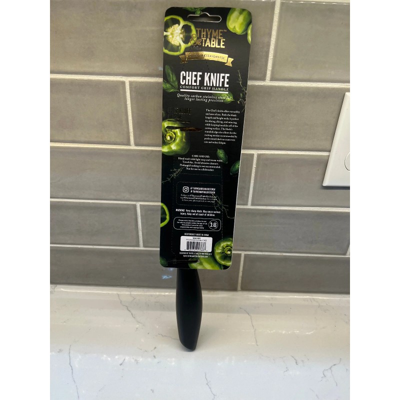 THYME & TABLE Quality Carbon Stainless Steel 8" Chef's Knife