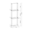 Aquiver Acrylic Standing Shower Caddy - 3 Tier Shower Organizer