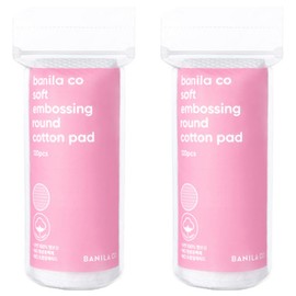 Banilaco Soft Embossed Round Cotton Pads, 120 Pieces, 2 Pieces / 바닐라코 소프트 엠보싱 원형 화장솜, 120개입, 2개