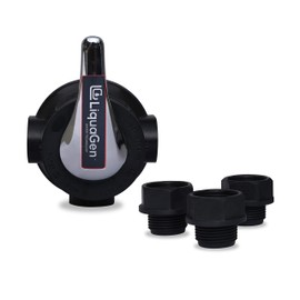 LiquaGen Whole House Control Valve - Manual Water Filter Valve- Rinse/BackWash/Filter Setting | 2.5" Base (1")