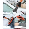 JOYTUTUS 41.5IN Extendable Snow Brush and Ice Scraper, 270°Pivoting Snow