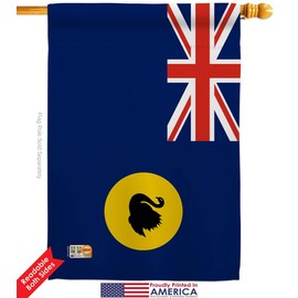 States of Australia Western Garden House Flags Kit Regional Territory Tony Couch Sydney Oceania Country Particular Area Small Decorative Gift Yard Banner Double-Sided Made In USA 28 X 40