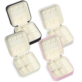 Travel Jewelry Case, Travel Jewelry Box, Mini Jewelry Travel Case, Jewelry Organizer Case, Portable Small Jewelry Organizer Storage Boxes - Best Gift for Women Girls.