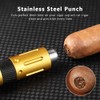 KEENSUN 2-in-1 Cigar Punch Tool Set with Cigar Hole Opener(9mm)